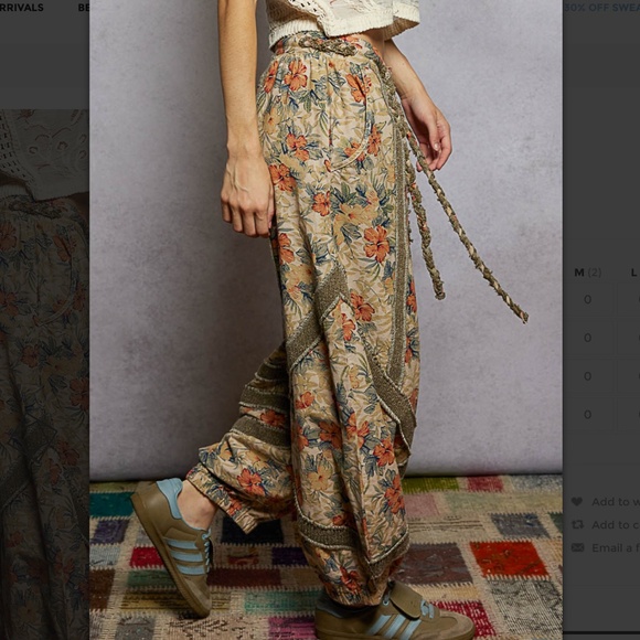 💕POL “ RUBY 3 “ POL  Jogger Pants with Cut and Sew Sweater Knit 87 - Picture 2 of 7